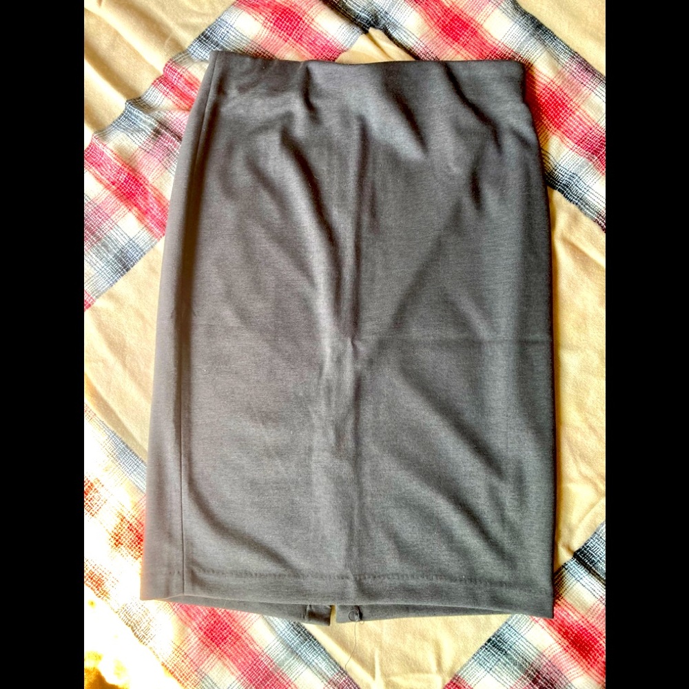 Philosophy Dark Gray Midi Pencil Skirt Size 4